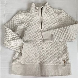 Pullover quarter zip sweatshirt